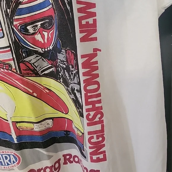 Vintage 1989 NHRA Winston Drag-Racing Shirt M  20th Annual Summernationals Engli - Picture 4 of 16